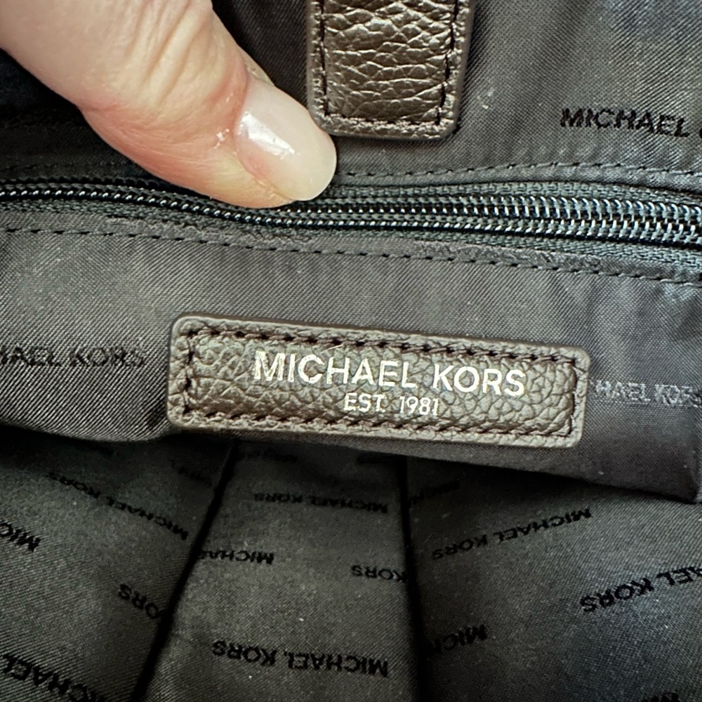 Michael Kors Brown Leather Laptop Bag - Picture 15 of 16